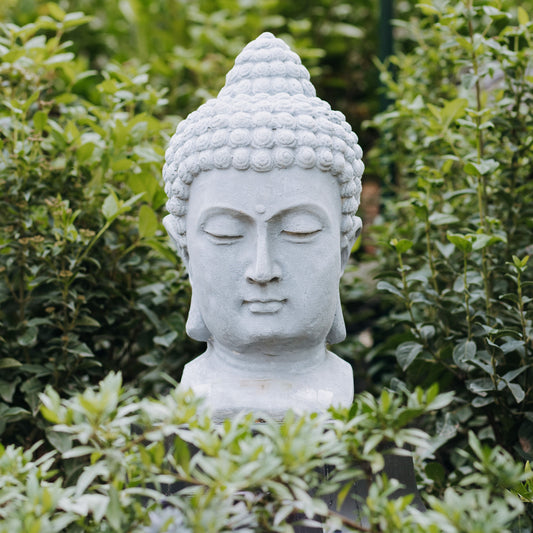 Cabeza de Buda de cemento 50cm